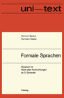 Buchcover Formale Sprachen