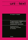 Buchcover Programmierte Aufgaben zur linearen Algebra und analytischen Geometrie