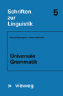 Buchcover Universale Grammatik