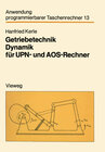 Buchcover Getriebetechnik Dynamik für UPN- und AOS-Rechner