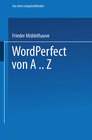 Buchcover WordPerfect von A..Z