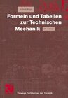Buchcover Formeln und Tabellen zur Technischen Mechanik