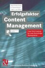 Buchcover Erfolgsfaktor Content Management
