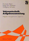 Buchcover Vakuumtechnik Aufgabensammlung