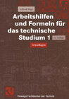 Buchcover Arbeitshilfen und Formeln für das technische Studium 1