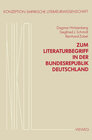 Buchcover Zum Literaturbegriff in der Bundesrepublik Deutschland