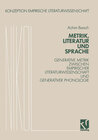 Buchcover Metrik, Literatur und Sprache