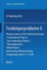 Buchcover Festkörperprobleme 10 (Advances in Solid State Physics, 10)