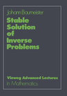 Buchcover Stable Solution of Inverse Problems