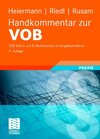 Buchcover Handkommentar zur VOB