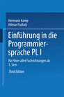 Buchcover Einführung in die Programmiersprache PL/I