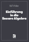 Buchcover Einführung in die lineare Algebra