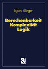 Buchcover Berechenbarkeit Komplexität Logik