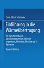 Buchcover Einführung in die Wärmeübertragung