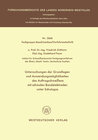 Buchcover Untersuchungen der Grundlagen und Anwendungsmöglichkeiten des Auftragschweißens mit schmalen Bandelektroden unter Schutz