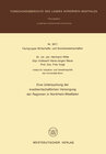 Buchcover Eine Untersuchung der kreditwirtschaftlichen Versorgung der Regionen in Nordrhein-Westfalen