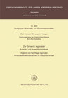 Buchcover Zur Dynamik regionaler Arbeits- und Investitionsmärkte