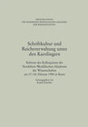 Buchcover Schriftkultur und Reichsverwaltung unter den Karolingern