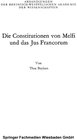 Buchcover Die Constitutionen von Melfi und das Jus Francorum