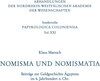 Buchcover Nomisma und Nomismatia