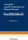 Buchcover Sachlichkeit