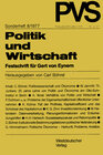 Buchcover Politik und Wirtschaft