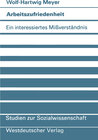 Buchcover Arbeitszufriedenheit