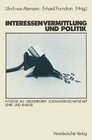 Buchcover Interessenvermittlung und Politik