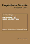 Buchcover Grammatik und Kognition