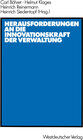 Buchcover Herausforderungen an die Innovationskraft der Verwaltung