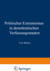 Buchcover Politischer Extremismus in demokratischen Verfassungsstaaten