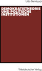 Buchcover Demokratietheorie und politische Institutionen