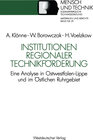 Buchcover Institutionen regionaler Technikförderung