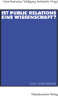 Buchcover Ist Public Relations eine Wissenschaft?