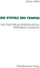 Buchcover Die Syntax des Tempus