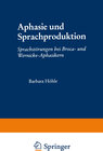 Buchcover Aphasie und Sprachproduktion
