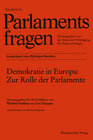 Buchcover Demokratie in Europa: Zur Rolle der Parlamente