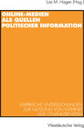 Buchcover Online-Medien als Quellen politischer Information