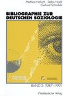 Buchcover Bibliographie zur deutschen Soziologie