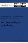 Buchcover Die Diagnosefähigkeit der Soziologie