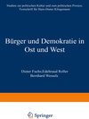 Buchcover Bürger und Demokratie in Ost und West