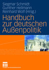 Buchcover Handbuch zur deutschen Außenpolitik
