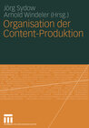 Buchcover Organisation der Content-Produktion