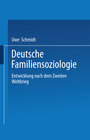 Buchcover Deutsche Familiensoziologie
