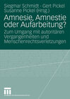 Buchcover Amnesie, Amnestie oder Aufarbeitung?