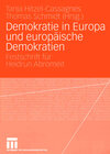 Buchcover Demokratie in Europa und europäische Demokratien