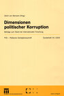Buchcover Dimensionen politischer Korruption