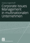 Buchcover Corporate Issues Management in multinationalen Unternehmen