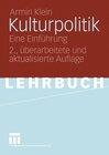 Buchcover Kulturpolitik