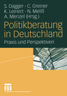 Buchcover Politikberatung in Deutschland